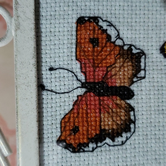 Cross Stitch Butterflies Butterfly Cross Stitch Butterfly Art Butterfly Frame - Picture 6 of 17
